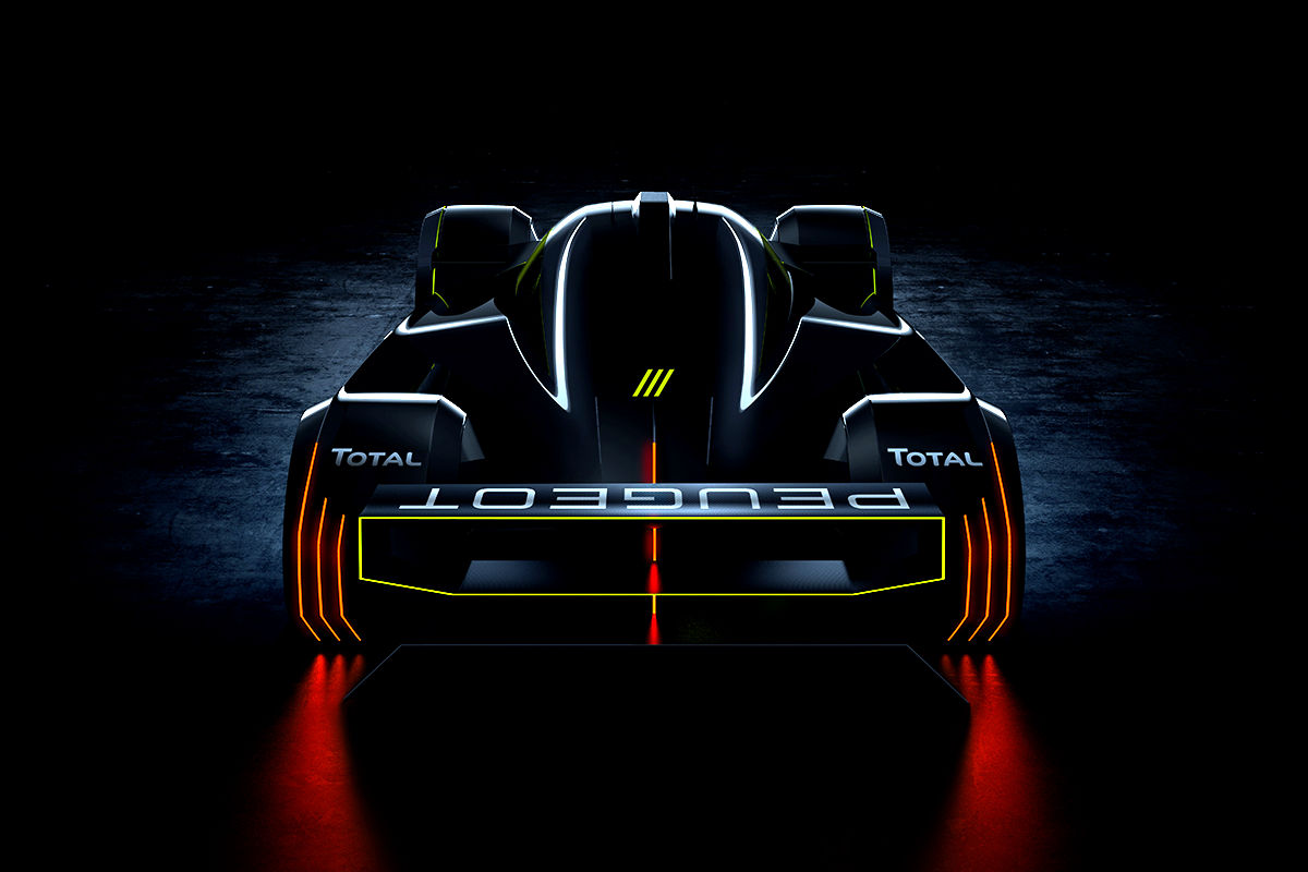 プジョースポールが2020年9月に発表したル・マン・ハイパーカーのイメージ