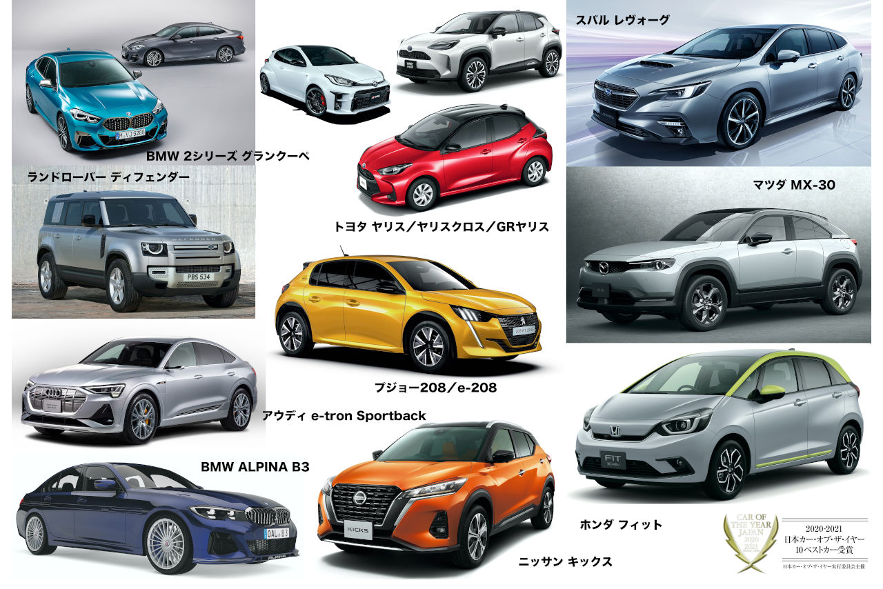 11月4日に発表された『2020-2021 日本カー・オブ・ザ・イヤー』10ベストカー