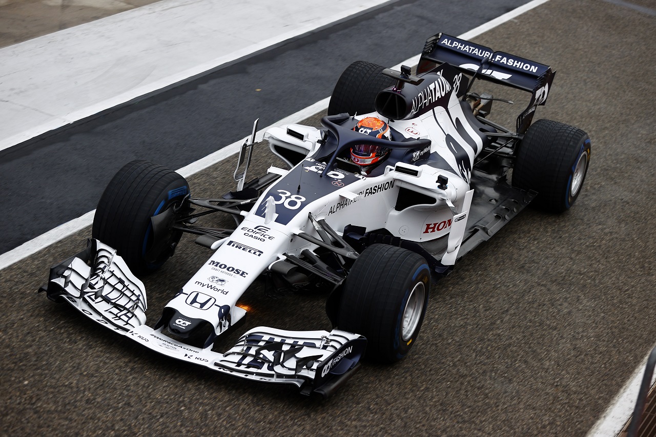 アルファタウリで初のF1テストに臨んだ角田裕毅