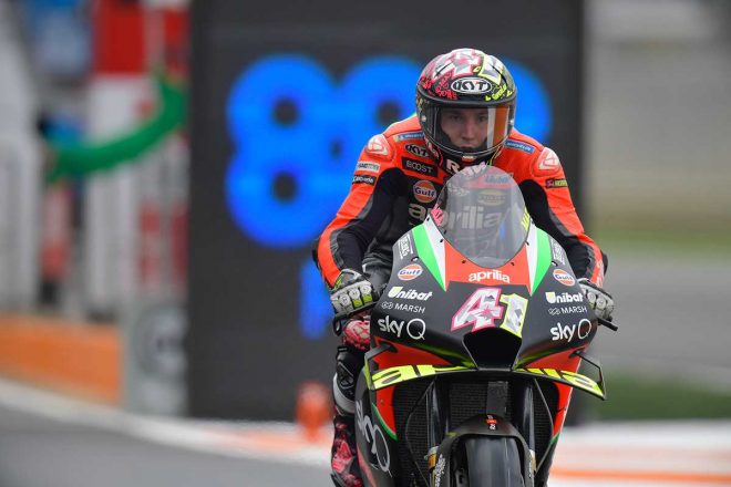 2020年MotoGP第13戦ヨーロッパGP　アレイシ・エスパルガロ（アプリリア・レーシング・チーム・グレシーニ）