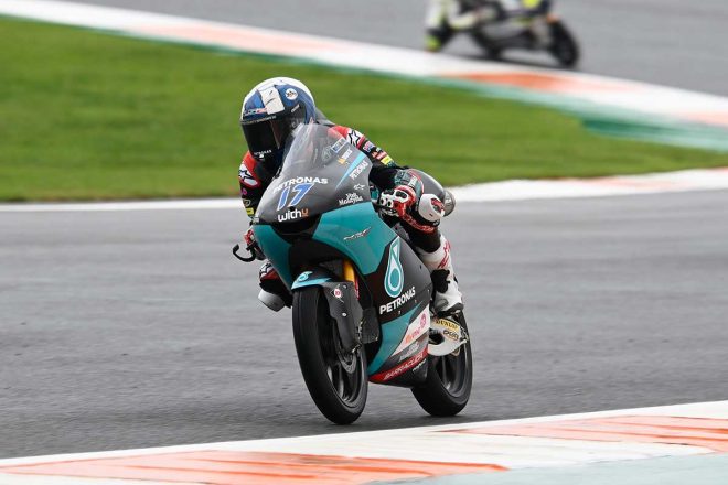 2020年MotoGP第13戦ヨーロッパGP　Moto3クラス：ジョン・マクフィー（Petronas Sprinta Racing）