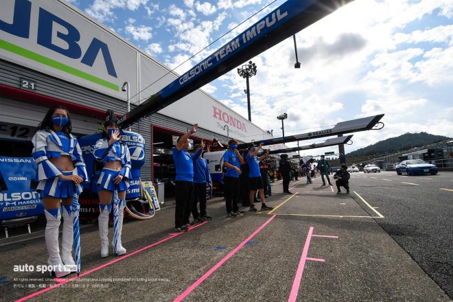 2020年スーパーGT第7戦もてぎ　ドライブスルーピットウォークの様子