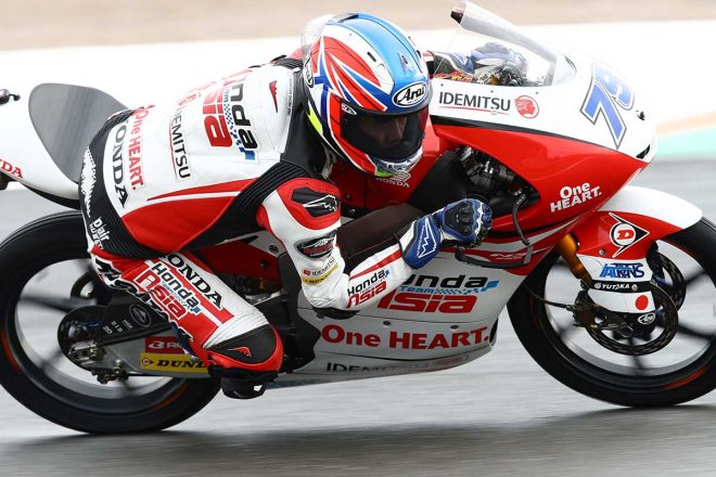 2020年MotoGP第13戦ヨーロッパGP Moto3クラス：小椋藍（Honda Team Asia）