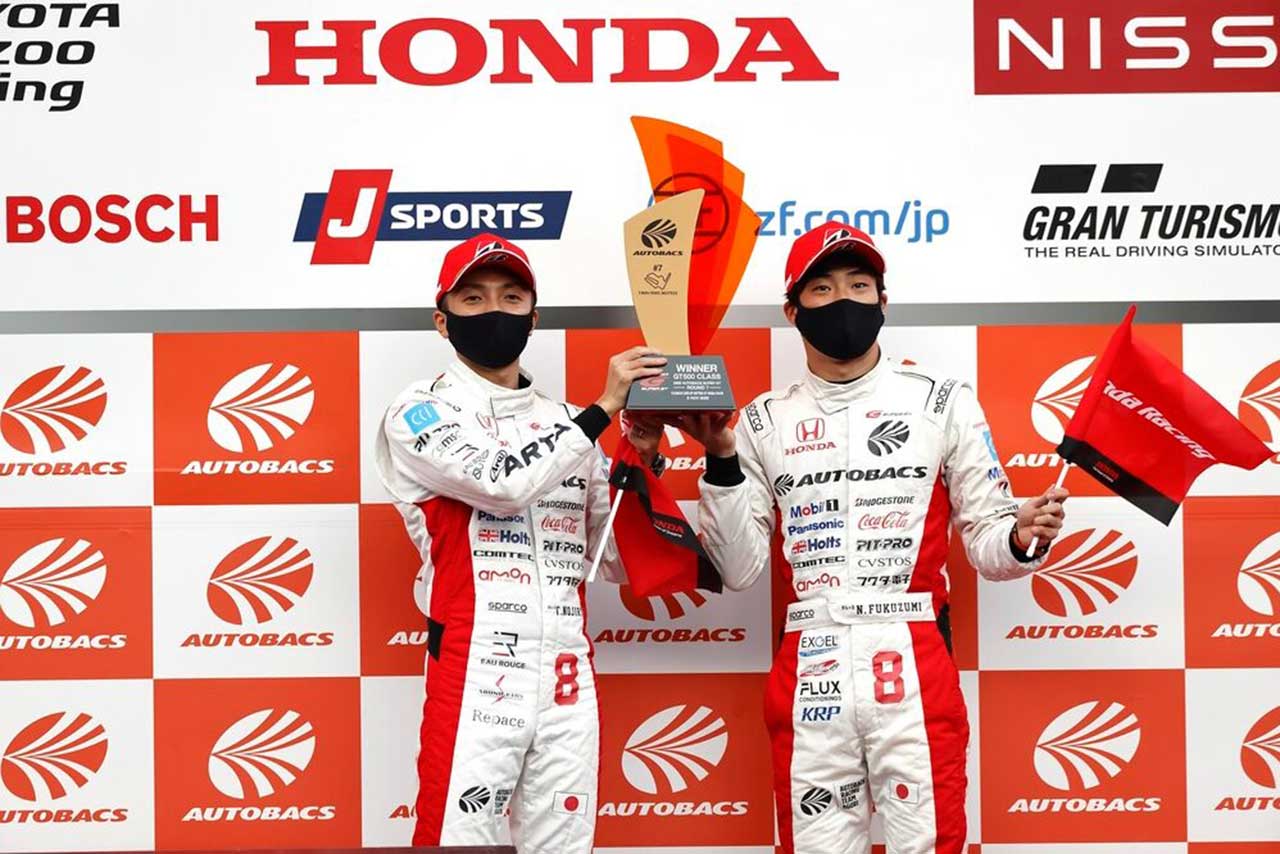 2020年スーパーGT第7戦もてぎ　野尻智紀／福住仁嶺（ARTA NSX-GT）