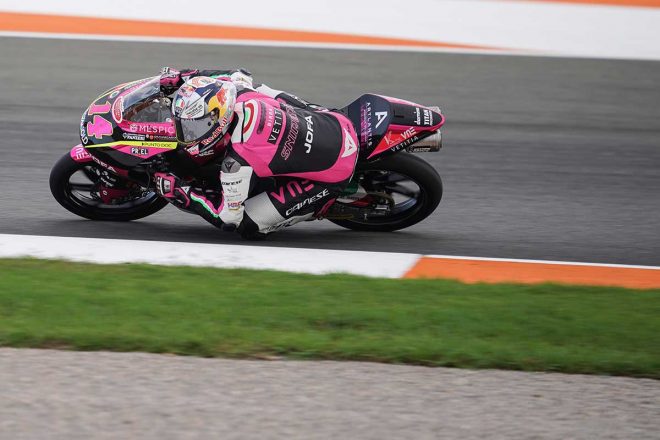 2020年MotoGP第14戦バレンシアGP　Moto3クラス：トニー・アルボリーノ（Rivacold Snipers Team）