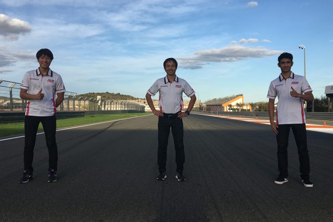 Moto3：國井勇輝、青山博一監督、アンディ・ファリド・イズディハール／ホンダ・チーム・アジア