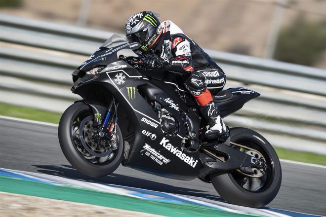 新型ZX-10RRを駆ったジョナサン・レイ（カワサキ・レーシングチーム・ワールドSBK）／SBKのヘレス ウインターテスト