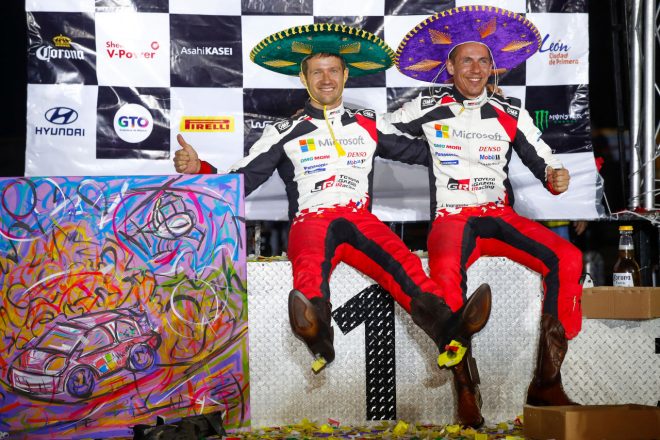 WRC第3戦メキシコで優勝したセバスチャン・オジエ／ジュリアン・イングラシア（トヨタ・ヤリスWRC）