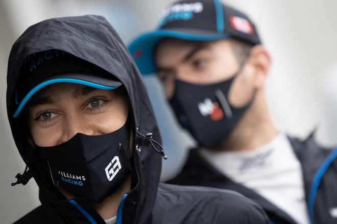 2020年F1第14戦トルコGP　ジョージ・ラッセルとニコラス・ラティフィ（ウイリアムズ）