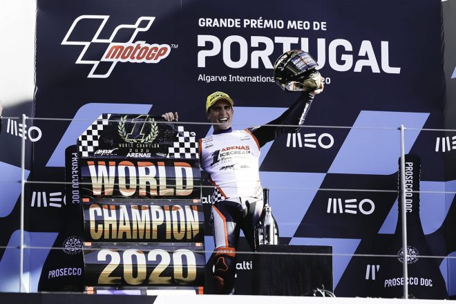 2020年のMoto3チャンピオン、アルベルト・アレナス（Gaviota Aspar Team Moto3）