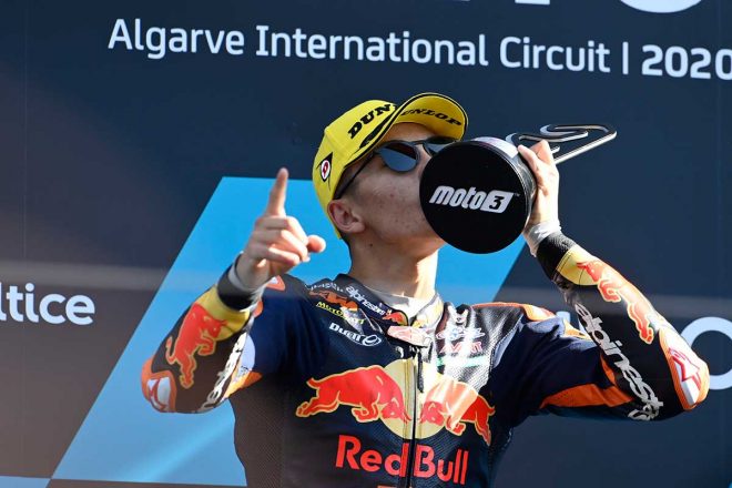 2020年MotoGP第15戦ポルトガルGP　Moto3クラス：ラウル・フェルナンデス（Red Bull KTM Ajo）が優勝を飾る