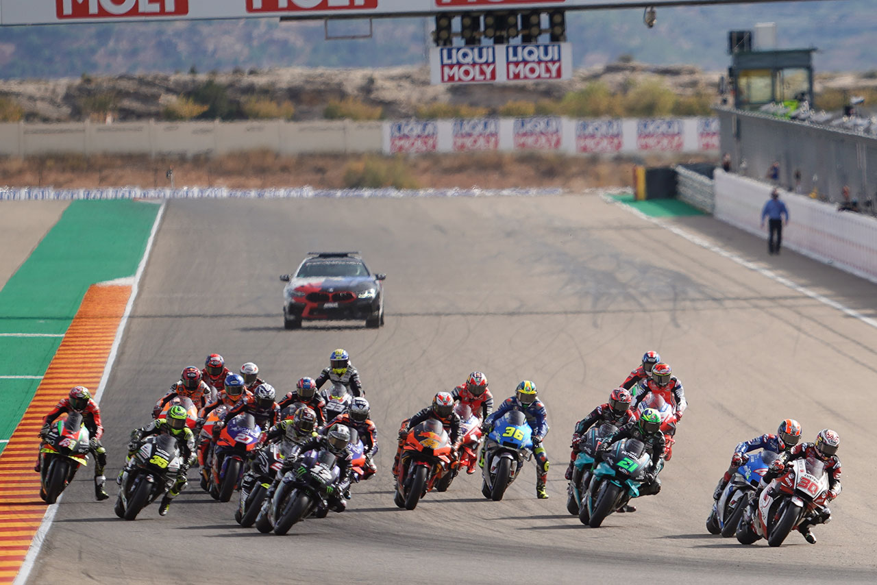 2020MotoGP第12戦テルエルGP スタートシーン
