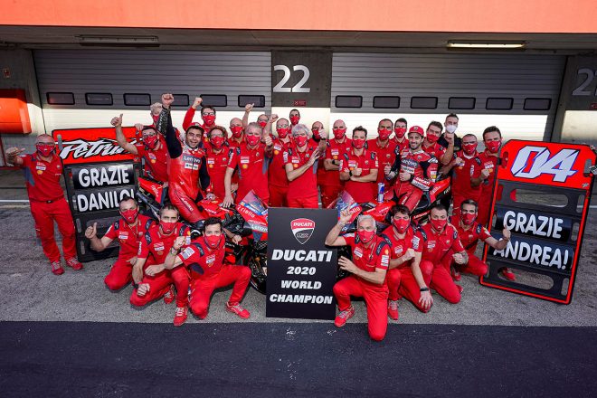 2020年のMotoGPでコンストラクターズタイトルを獲得したドゥカティ