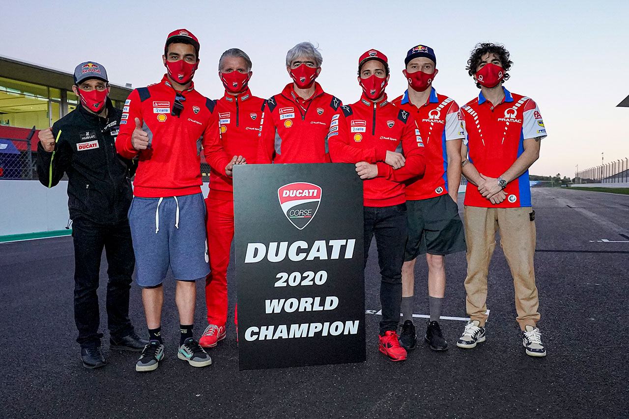2020年のMotoGPでコンストラクターズタイトルに貢献した5人のドゥカティライダー