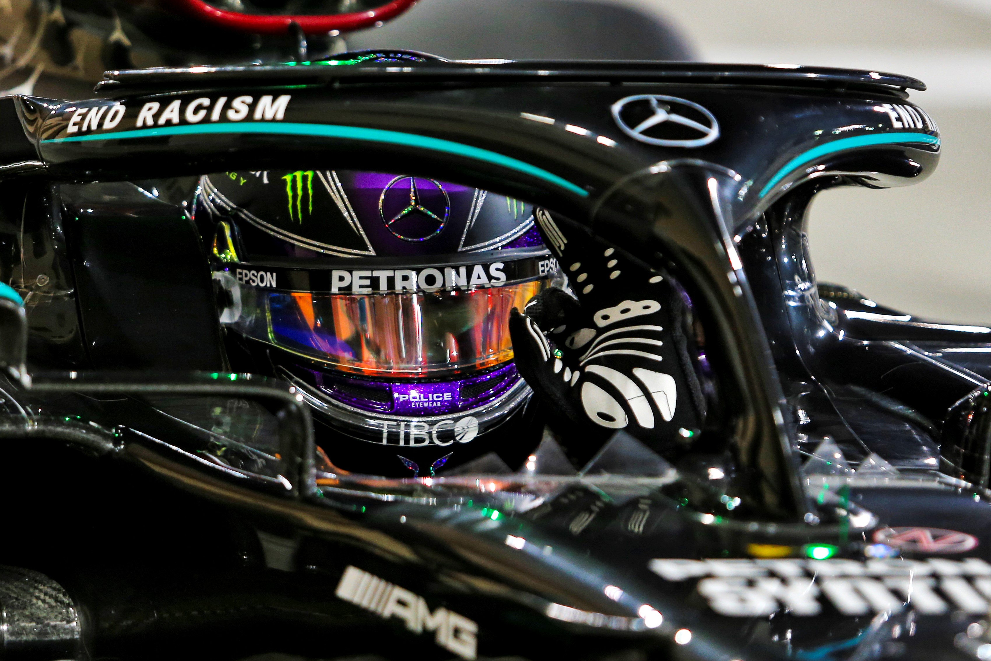 2020年F1第15戦バーレーンGP　ルイス・ハミルトン（メルセデス）がポールポジションを獲得