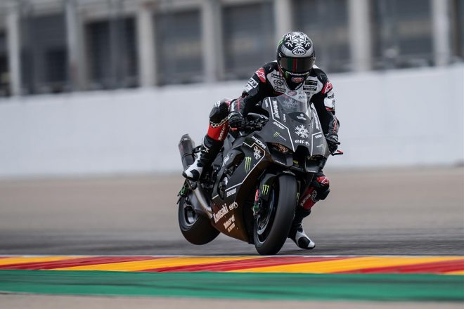 新型ZX-10RRを駆るジョナサン・レイ（カワサキ・レーシングチーム・ワールドSBK）／SBKアラゴンテスト