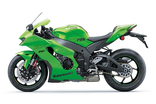 2021年モデルのカワサキZX-10RR（ライムグリーン）