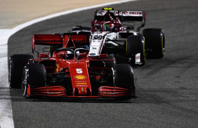 2020年F1第15戦バーレーンGP　セバスチャン・ベッテル（フェラーリ）