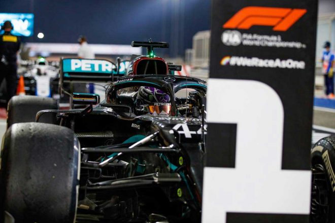 2020年F1第15戦バーレーンGP　ルイス・ハミルトン（メルセデス）
