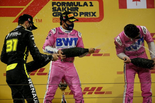 2020年F1第16戦サクヒールGP　表彰式