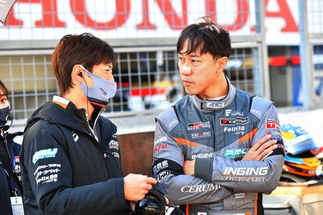 2020年スーパーフォーミュラ第6戦鈴鹿　石浦宏明＆立川祐路監督（JMS P.MU/CERUMO・INGING）