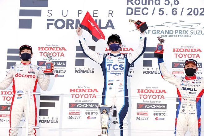 2020年スーパーフォーミュラ第6戦鈴鹿 表彰台