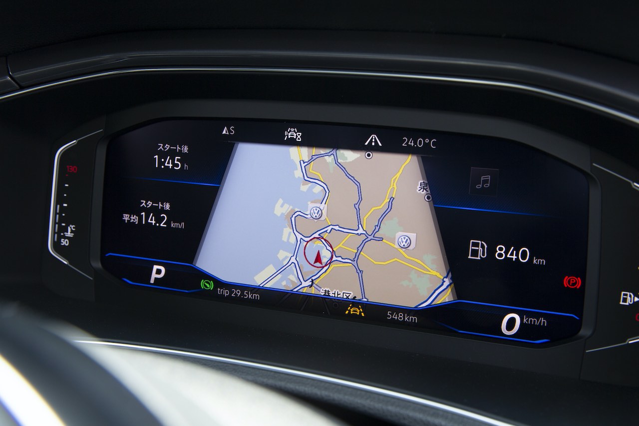 『T-Cross』では、デジタルメータークラスターの"Active Info Display"を全グレードに標準装備とした