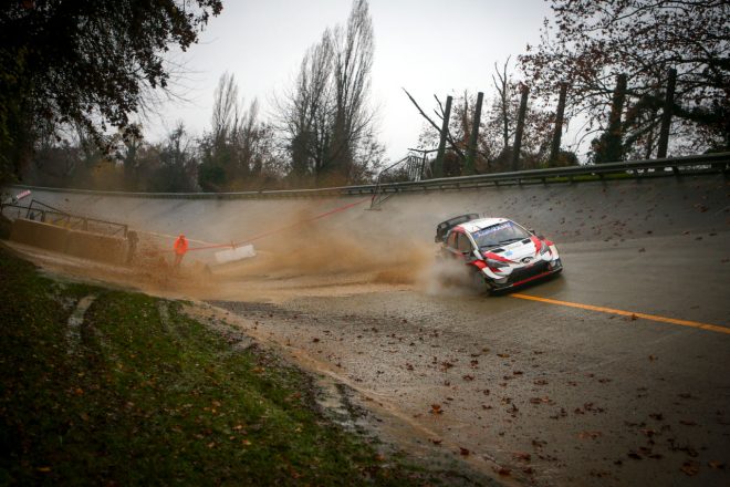 2020年WRC最終戦モンツァに参戦した勝田貴元（トヨタ・ヤリスWRC）