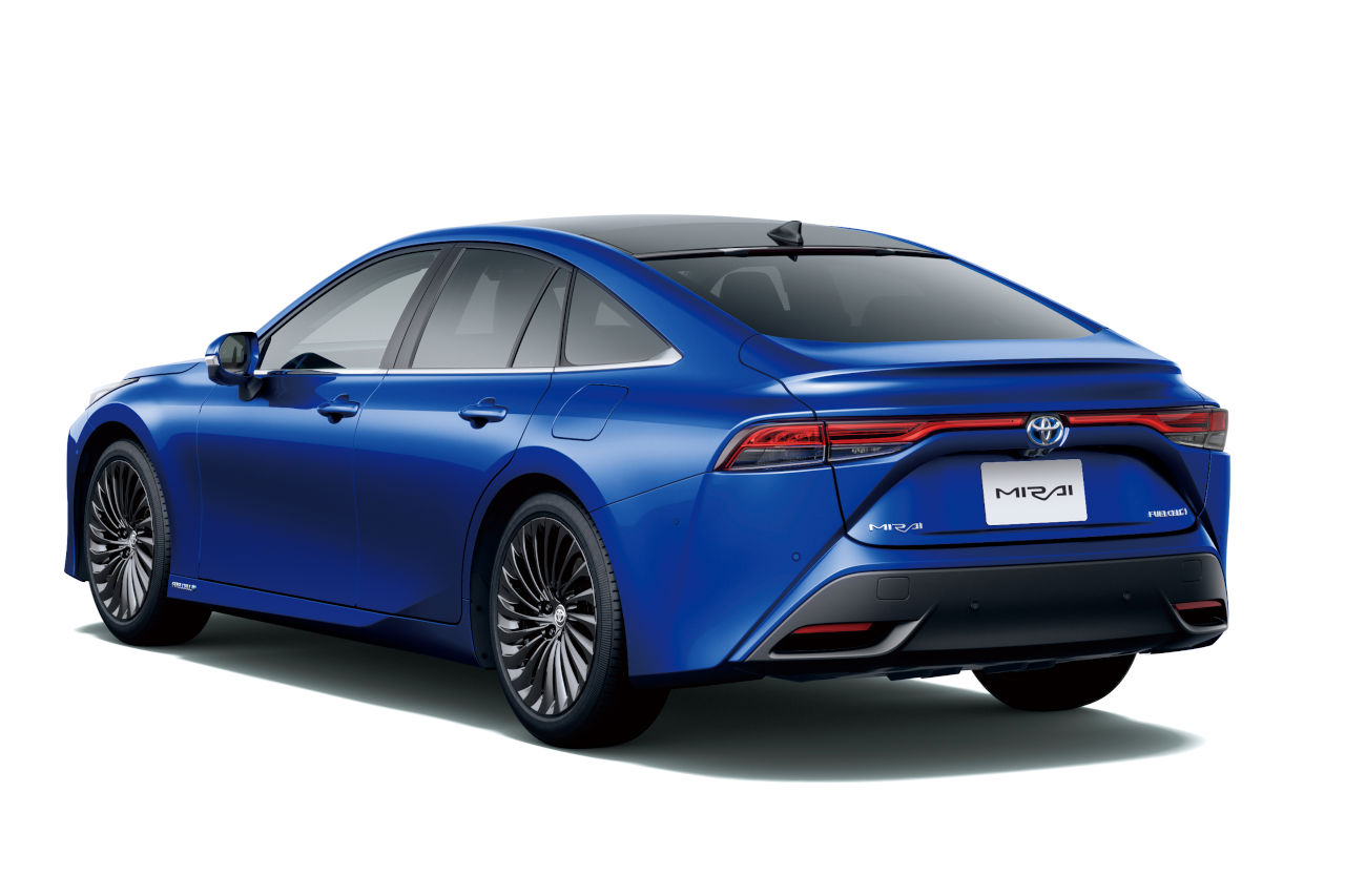 トヨタ・ミライ（エクステリア：リヤ＆サイドビュー）