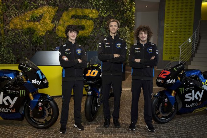 2021年に駆るマシンのカラーリングを公開したスカイ・レーシング・チーム・VR46