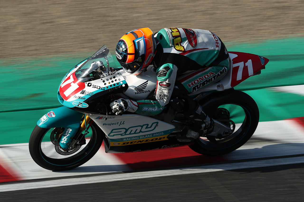 2020年全日本ロードJ-GP3クラス：成田彬人（Team P.MU 7C MIKUNI）