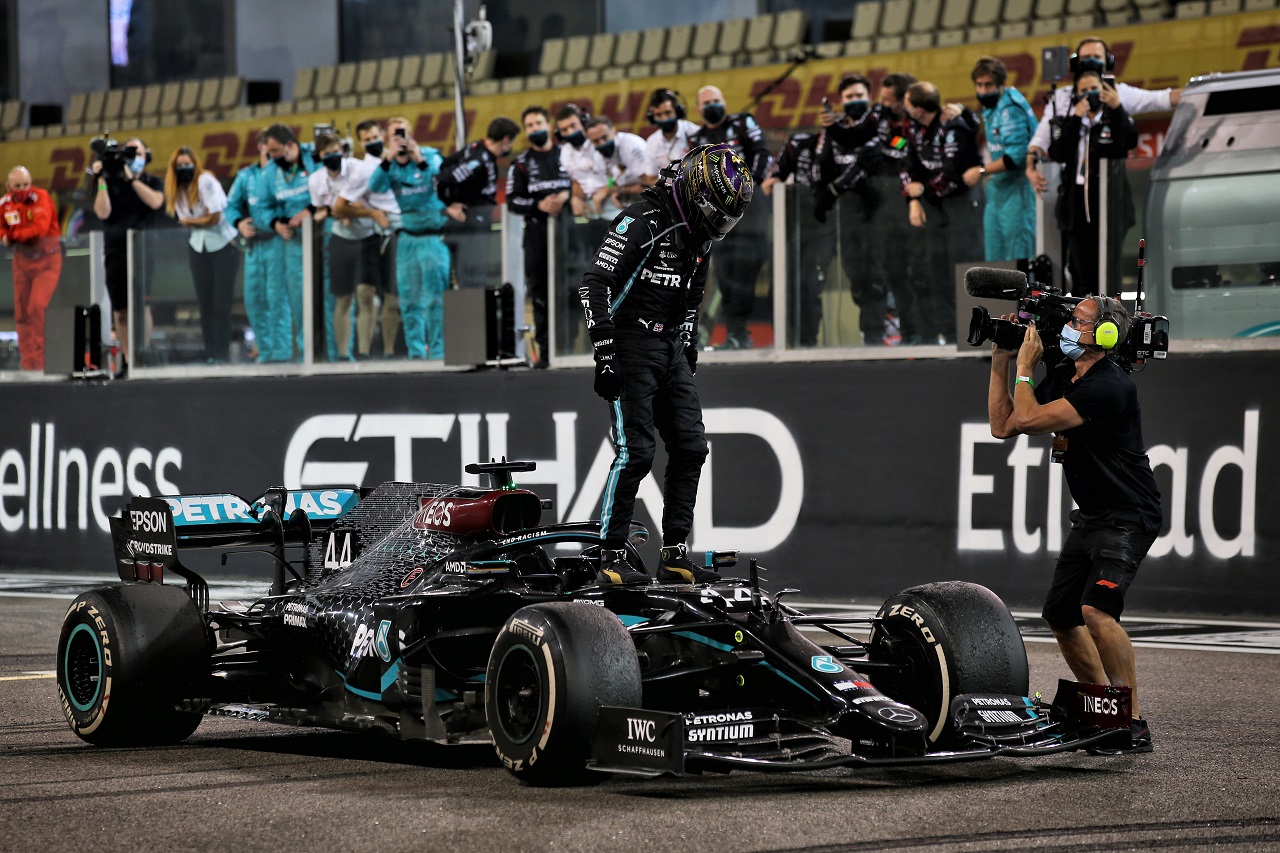 2020年F1第17戦アブダビGP　ルイス・ハミルトン（メルセデス）が3位を獲得