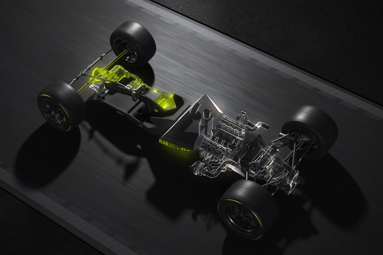 プジョーが公開したLMHパワートレイン『ハイブリッド4 500kW』イメージ