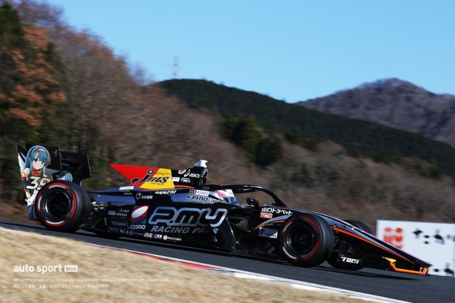 2020年スーパーフォーミュラ第7戦富士 予選2番手につけた坪井翔（JMS P.MU/CERUMO・INGING）