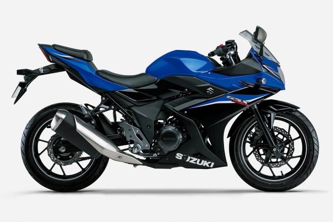 スズキGSX250R ABS（BY7：クリスタルブルーメタリック／パールネブラーブラック）