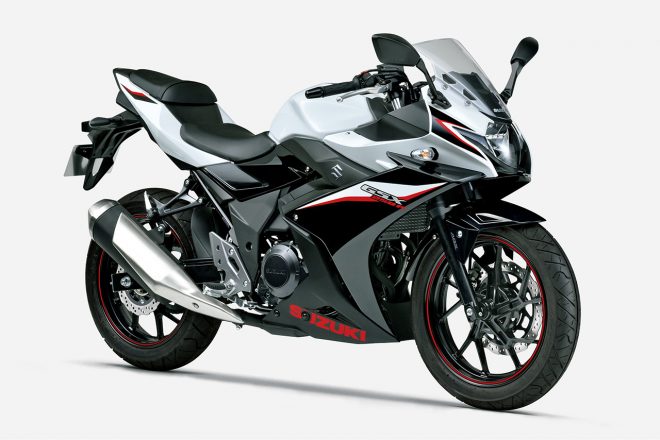 スズキGSX250R ABS（BHM：パールグレッシャーホワイトNo.2／パールネブラーブラック）