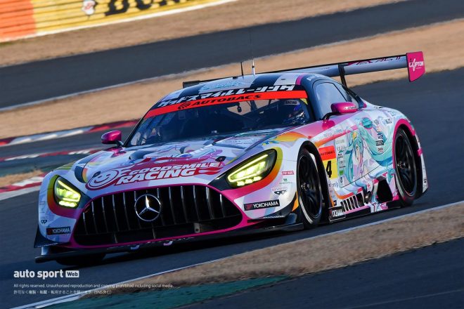 『メルセデスAMG GT3 タイムアタック チャレンジ』でのグッドスマイル 初音ミク AMG
