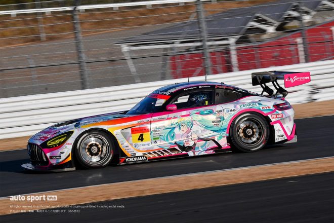 『メルセデスAMG GT3 タイムアタック チャレンジ』でのグッドスマイル 初音ミク AMG
