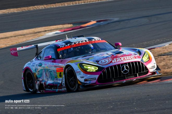 『メルセデスAMG GT3 タイムアタック チャレンジ』でのグッドスマイル 初音ミク AMG