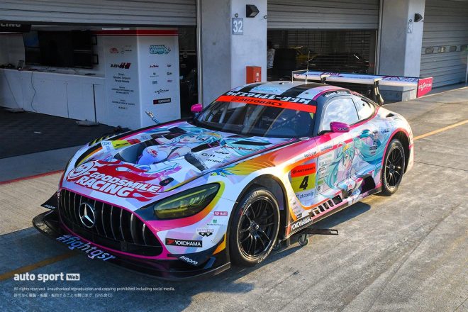 『メルセデスAMG GT3 タイムアタック チャレンジ』を終えたグッドスマイル 初音ミク AMG