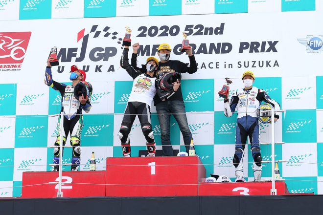 2020年全日本ロード最終戦鈴鹿 J-GP3：優勝を飾りチャンピオンに輝いた村瀬健琉（Team TKR）