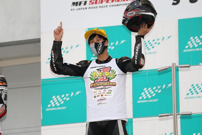 2020年全日本ロード最終戦鈴鹿 J-GP3：優勝を飾りチャンピオンに輝いた村瀬健琉（Team TKR）