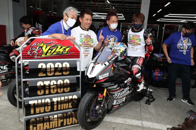 2020年全日本ロード最終戦鈴鹿：ST600で2度目のチャンピオンとなった岡本裕生（51ガレージ ニトロレーシング）