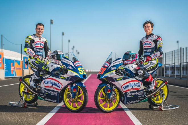 2020年にMoto3を戦ったロマーノ・フェナティとアロンソ・ロペス（Sterilgarda Max Racing Team）