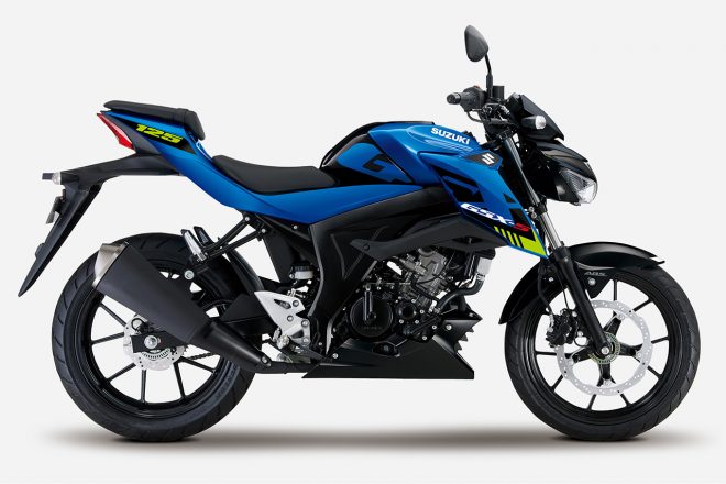 スズキGSX-S125 ABS：青（トリトンブルーメタリック）