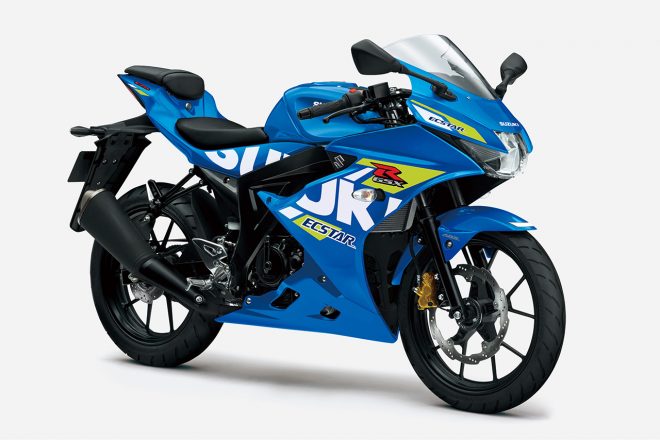 スズキGSX-R125 ABS：青（トリトンブルーメタリック）