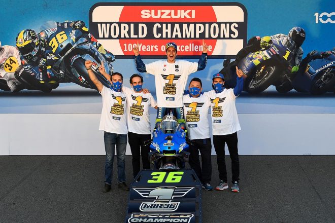 2020年のMotoGPを制したチーム・スズキ・エクスター