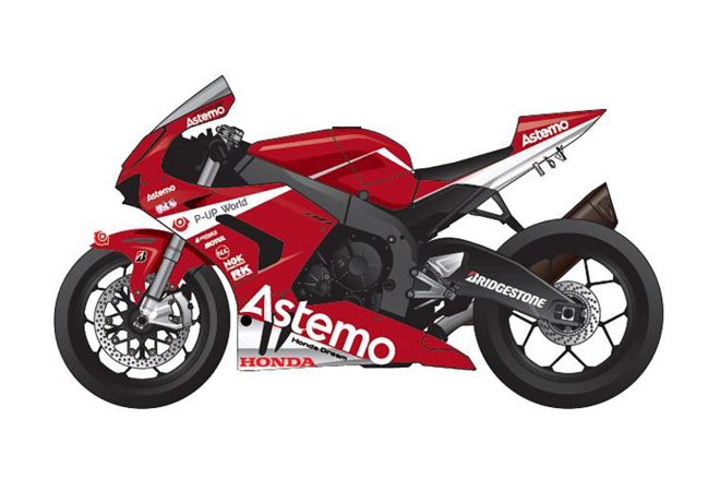 全日本ロードレースでもAstemoのレッドのカラーリングとなる。
