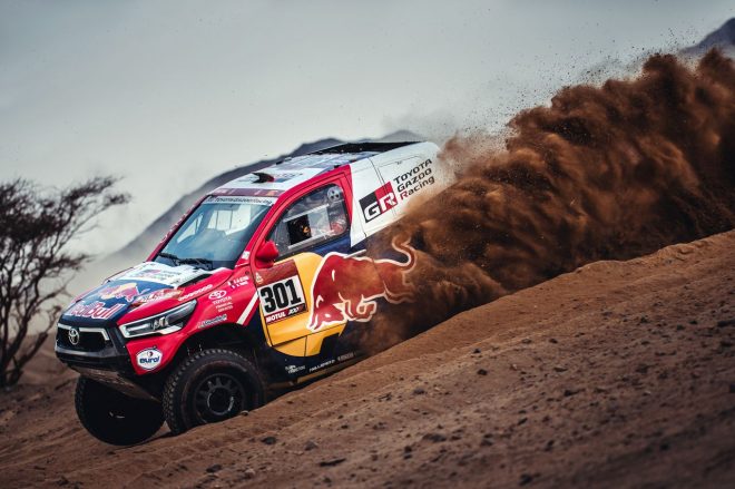 2大会連続で総合2位となったナッサー・アル-アティヤ（トヨタ・ハイラックス）