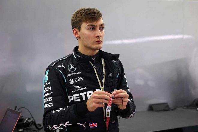 2020年F1第16戦サクヒールGP　ルイス・ハミルトンの代わりにメルセデスから出場したジョージ・ラッセル